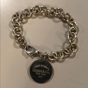 Tiffany and Co. SS round tag bracelet.